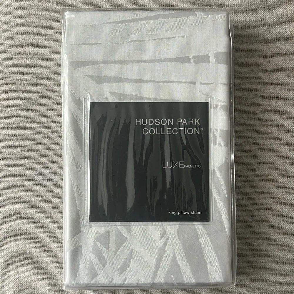 Hudson Park Collection Palmetto Cotton Silk King Sham, New w/Tag